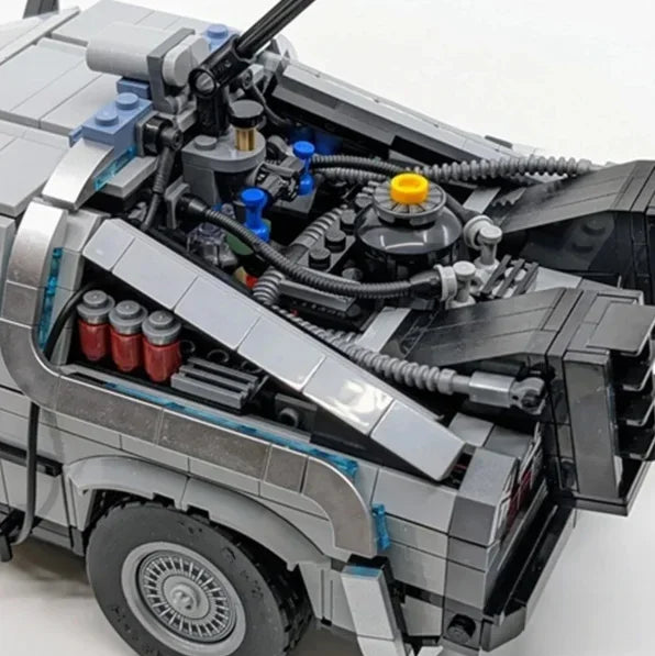 Blocos de Montar DeLorean DMC‑12 10300 – Carro do Filme De Volta para o Futuro – 1872 Peças – Kit de Construção Colecionável