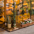 Casa de Muñecas Mini DIY Flower House 3D de Madera – Kit Artesanal de Montaje con Muebles Decorativos