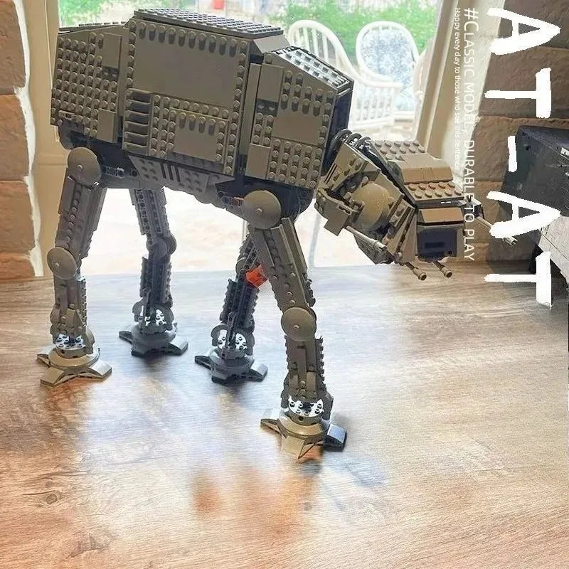 Blocos de Montagem AT-AT Hoth Battle 1267 Peças – Walker Motorizado com Snowtroopers | Star War Presente Colecionável +14