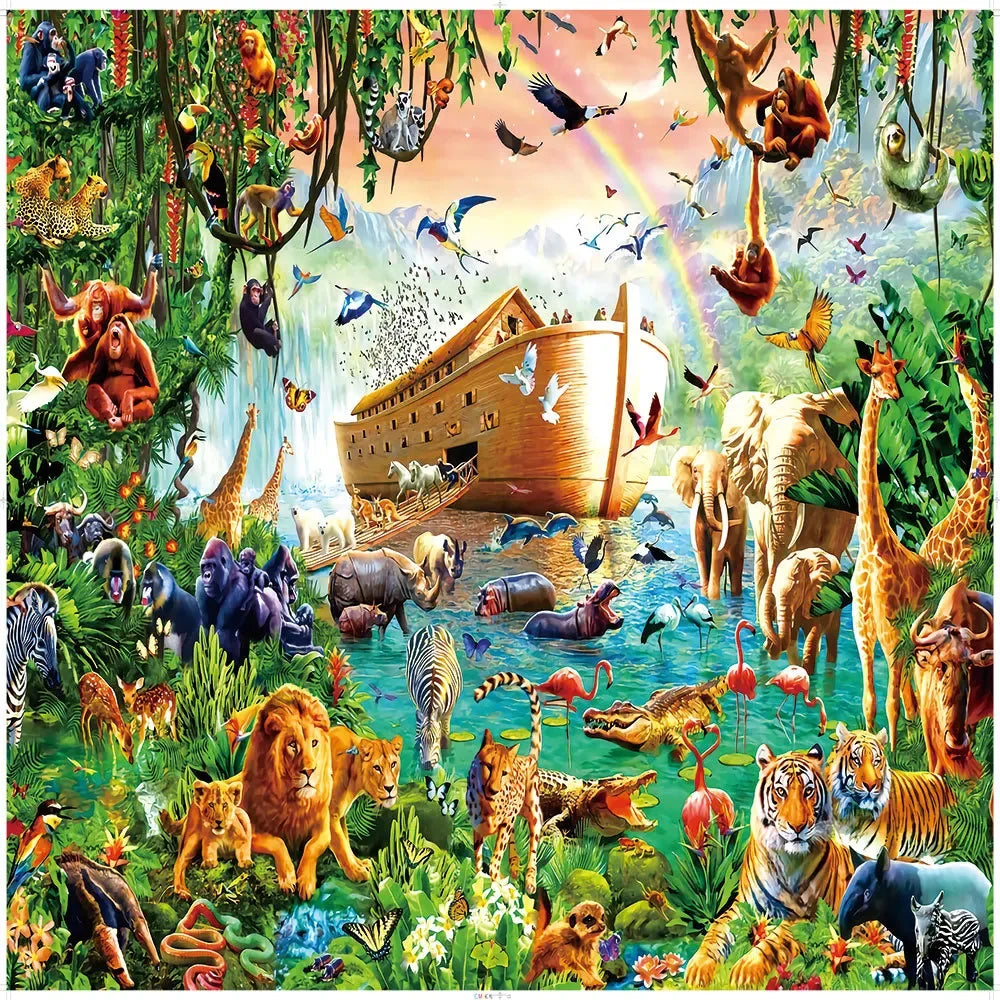 Quebra-Cabeça Adulto 1000 Peças Paisagem Animada | Puzzle Decorativo em Papel para Exercitar o Cérebro