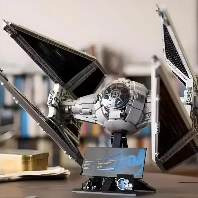 Nave TIE Interceptor Star war em Blocos de Montar – Modelo Técnico Colecionável 1931 Peças para Exposição