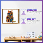 Puzzle de Madera con Diseño Único de Gato – Forma Irregular, Juguete Educativo y Decorativo