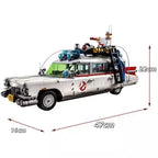 Coche Ghostbuster Ecto‑1 de Bloques de Construcción – Modelo Coleccionable para Exhibición y Regalo