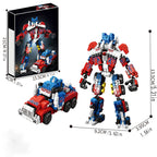 Transformers - Kit de Blocos de Montagem ABS 1060 Peças – Modelo 2 em 1 Criativo para Adultos, Decoração e Presente