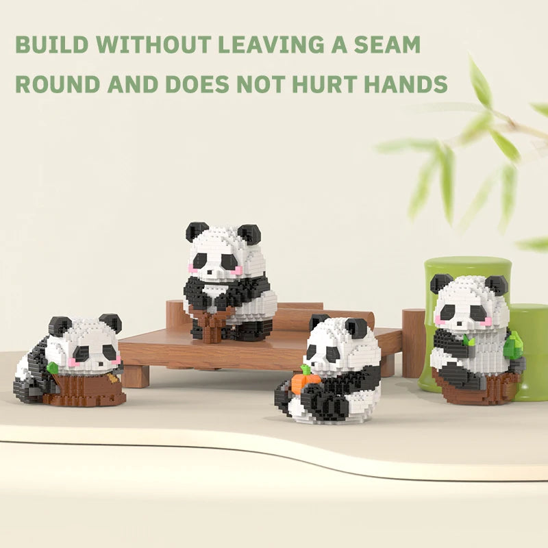 Mini Panda Chino de Bloques de Construcción – Juguete Educativo DIY Creativo para Niños y Coleccionistas