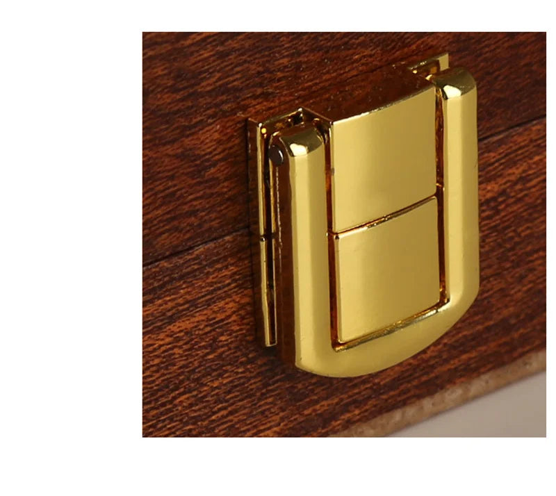 Juego de Ajedrez de Madera Plegable Premium – Tablero Clásico de Nogal con Piezas Artesanales