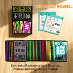 Trio – Jogo de Cartas Estratégico para Família e Amigos | 3 a 6 Jogadores | Jogo de Festa e Noite de Jogos