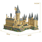 Castelo Mágico Hogwarts MOC 2025 – Blocos de Montar Micro Arquitetura Criativa | Modelo Cenário Decorativo