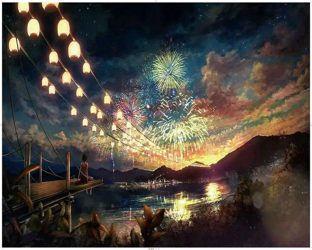 Quebra-Cabeça Adulto 1000 Peças Paisagem Animada | Puzzle Decorativo em Papel para Exercitar o Cérebro