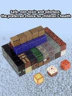 Blocos de Construção Magnéticos Montessori – Brinquedo Educativo STEM Sensorial para Crianças 3+ Anos