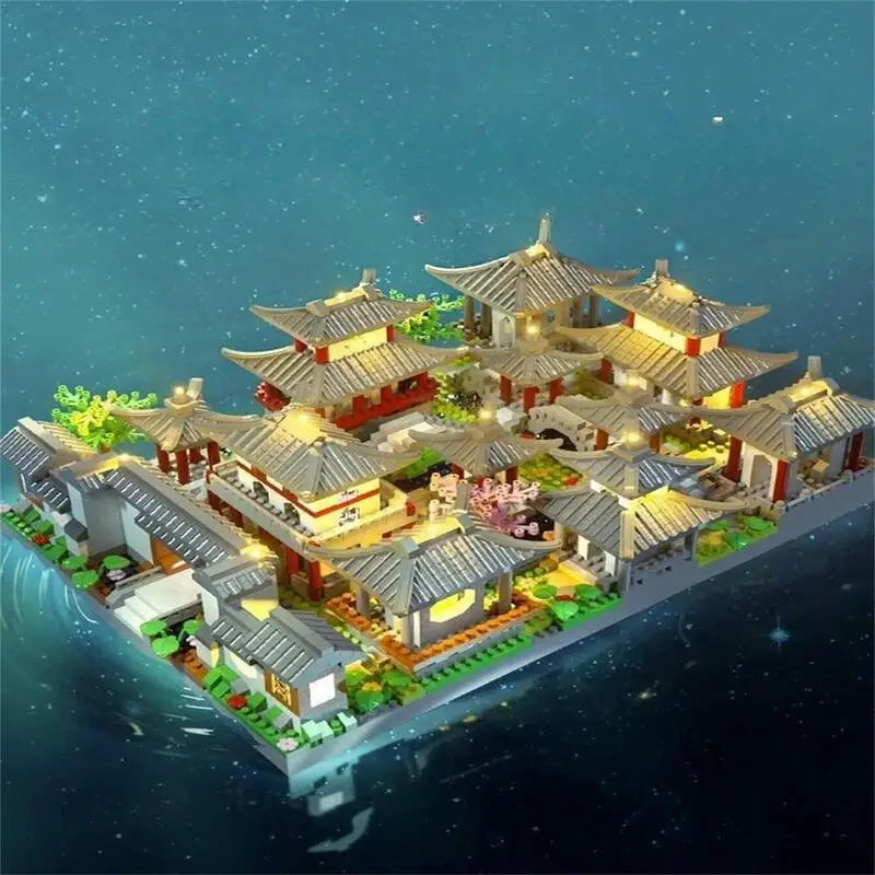 Bloques de Construcción Micro Jardín de Suzhou – Puzzle de Montaje Estilo Étnico