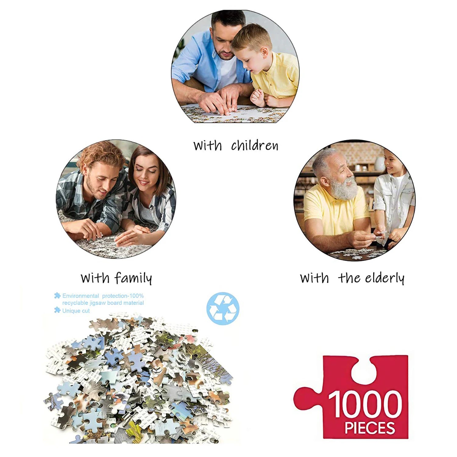 Quebra-Cabeça Balão de Ar Quente 1000 Peças – Puzzle Educativo para Adultos e Crianças, Decoração e Diversão em Família