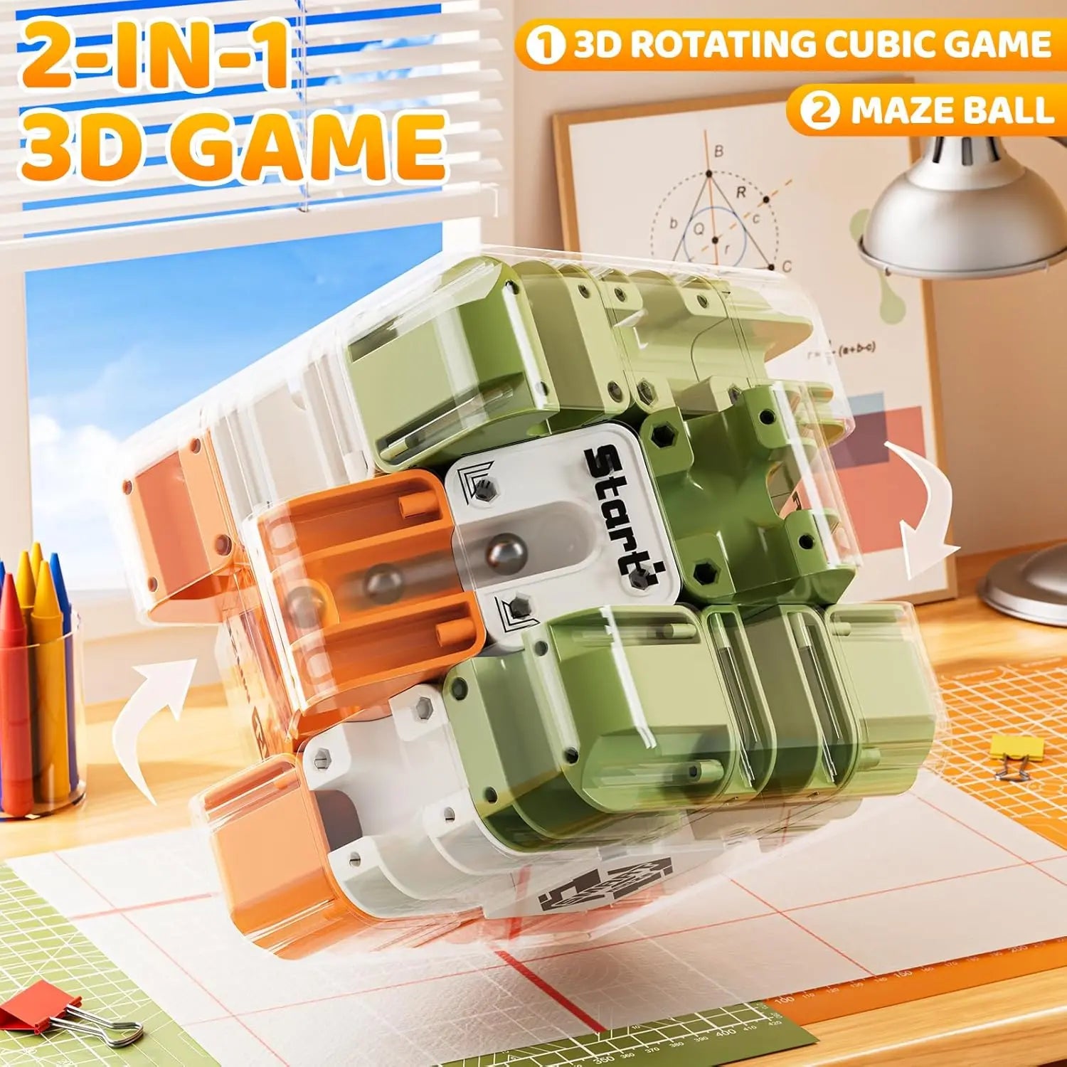 Puzzle Labirinto 3D Bola de Gravidade – Quebra‑Cabeça Tridimensional Antiestresse para Adultos e Adolescentes