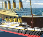 Navio Titanic em Blocos de Montar 4000+ Peças – Modelo de Cruzeiro MOC Compatível com LEGO para Adultos e Jovens