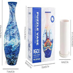 Jarrón Decorativo 3D tipo Puzzle con 160 Piezas – DIY Creativo para Decoración y Regalo