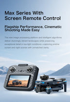 Drone GT8 8K Profissional com Dupla Câmera HD, Controle com Tela, Wi‑Fi 5G, Motor Brushless e Desvio de Obstáculos