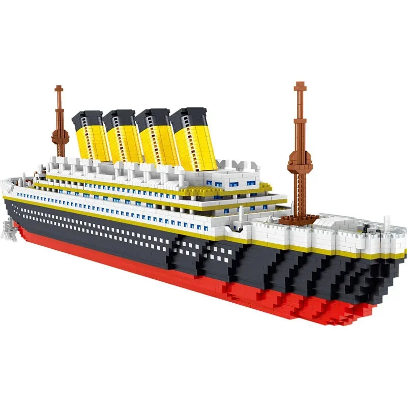 Navio Titanic em Blocos de Montar 4000+ Peças – Modelo de Cruzeiro MOC Compatível com LEGO para Adultos e Jovens