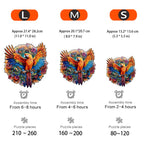 Rompecabezas de Madera Loro 3D Irregular – Puzzle Animal Educativo y Decorativo