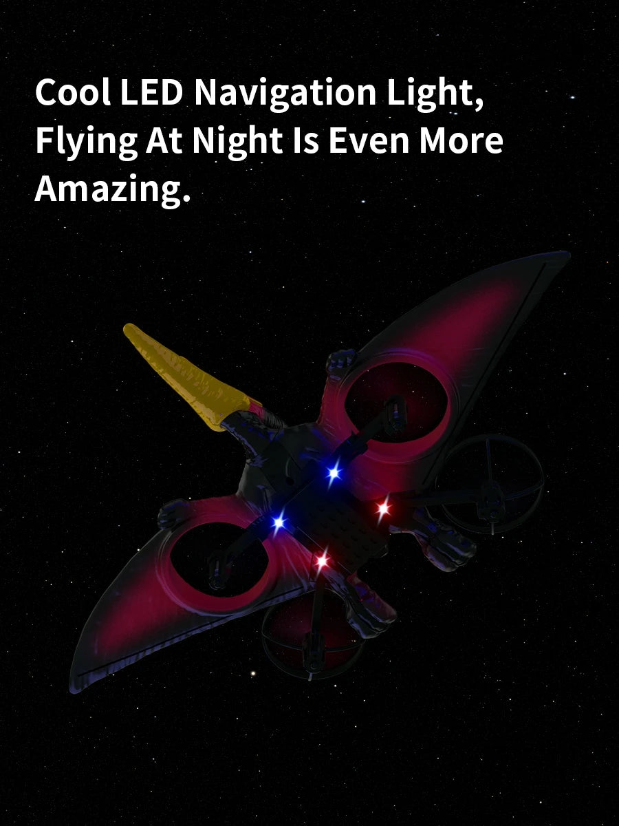 Avião RC Pterossauro em Espuma EPP | Acrobacias 360° e LED