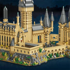 Castelo Mágico Hogwarts MOC 2025 – Blocos de Montar Micro Arquitetura Criativa | Modelo Cenário Decorativo