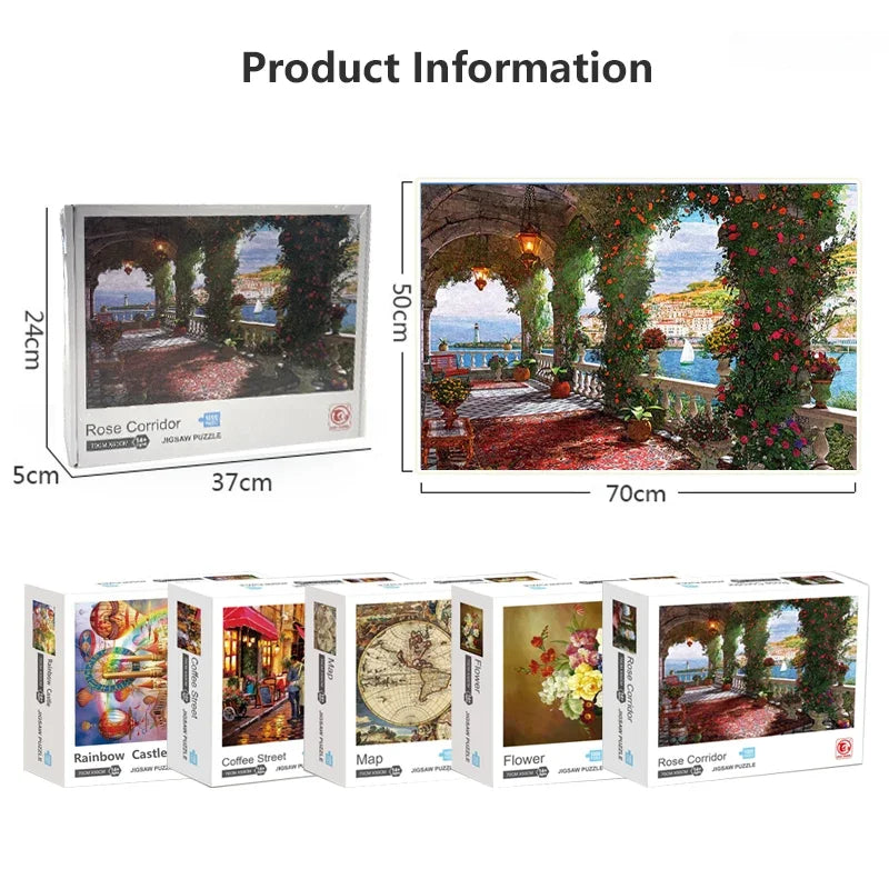 Quebra-Cabeça de 1000 Peças em Papel – Obras de Arte Famosas | Puzzle Educativo para Adultos e Crianças