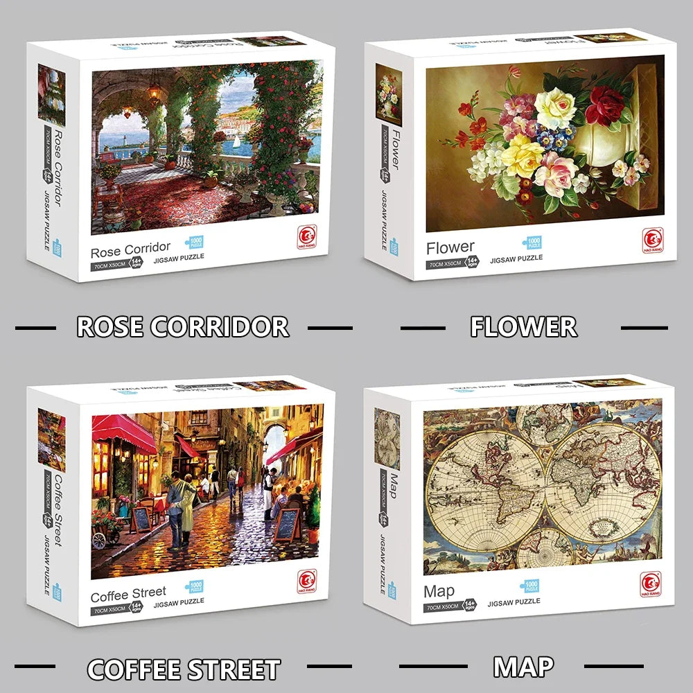 Quebra-Cabeça de 1000 Peças em Papel – Obras de Arte Famosas | Puzzle Educativo para Adultos e Crianças