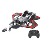 Avião RC de Combate em Espuma EPP 2.4GHz com Luzes LED – Controle Remoto para Crianças e Iniciantes