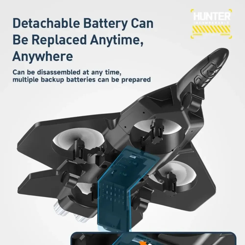 Avião RC de Combate em Espuma EPP 2.4GHz com Luzes LED – Controle Remoto para Crianças e Iniciantes