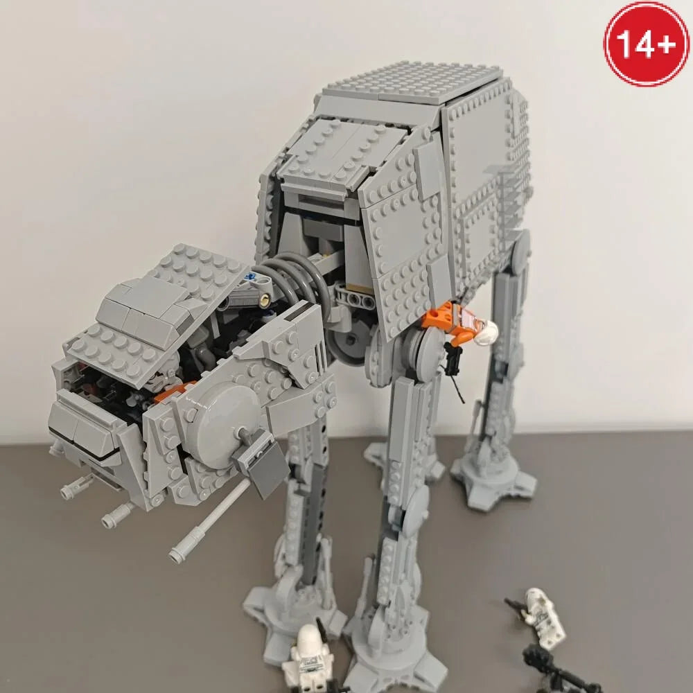 Blocos de Montagem AT-AT Hoth Battle 1267 Peças – Walker Motorizado com Snowtroopers | Star War Presente Colecionável +14
