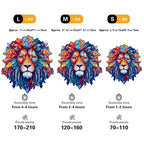Puzzle de Madera León Irregular | Rompecabezas Creativo