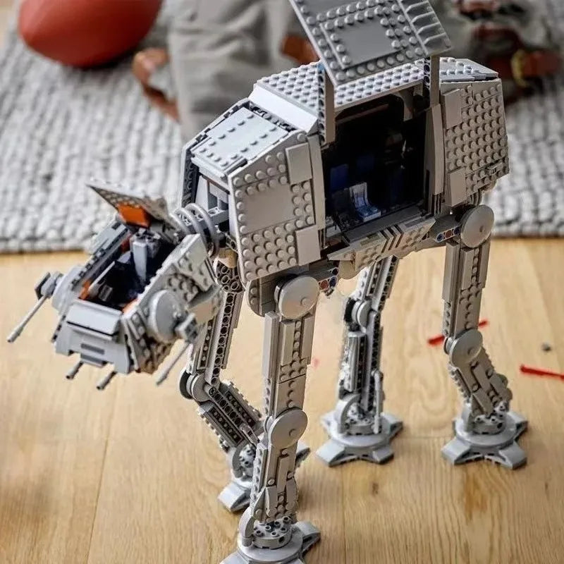 Blocos de Montagem AT-AT Hoth Battle 1267 Peças – Walker Motorizado com Snowtroopers | Star War Presente Colecionável +14