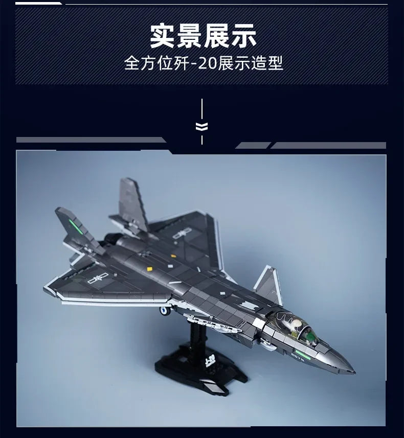 Bloques de Construcción Militar Sluban – Avión de Combate, Bombardero, Helicóptero y Tanque ZTZ-99 MOC Compatible con LEGO