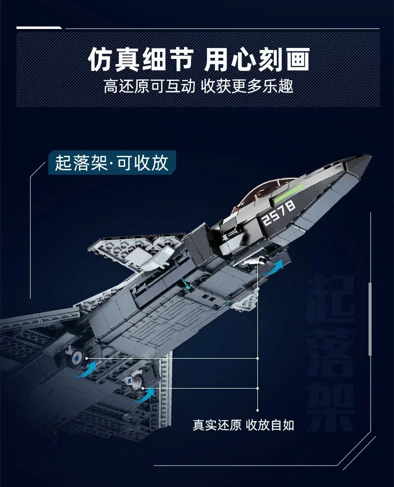 Bloques de Construcción Militar Sluban – Avión de Combate, Bombardero, Helicóptero y Tanque ZTZ-99 MOC Compatible con LEGO