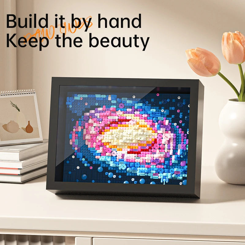 Obras de Arte Famosas em Blocos de Construção – Van Gogh, Noite Estrelada e Onda de Kanagawa