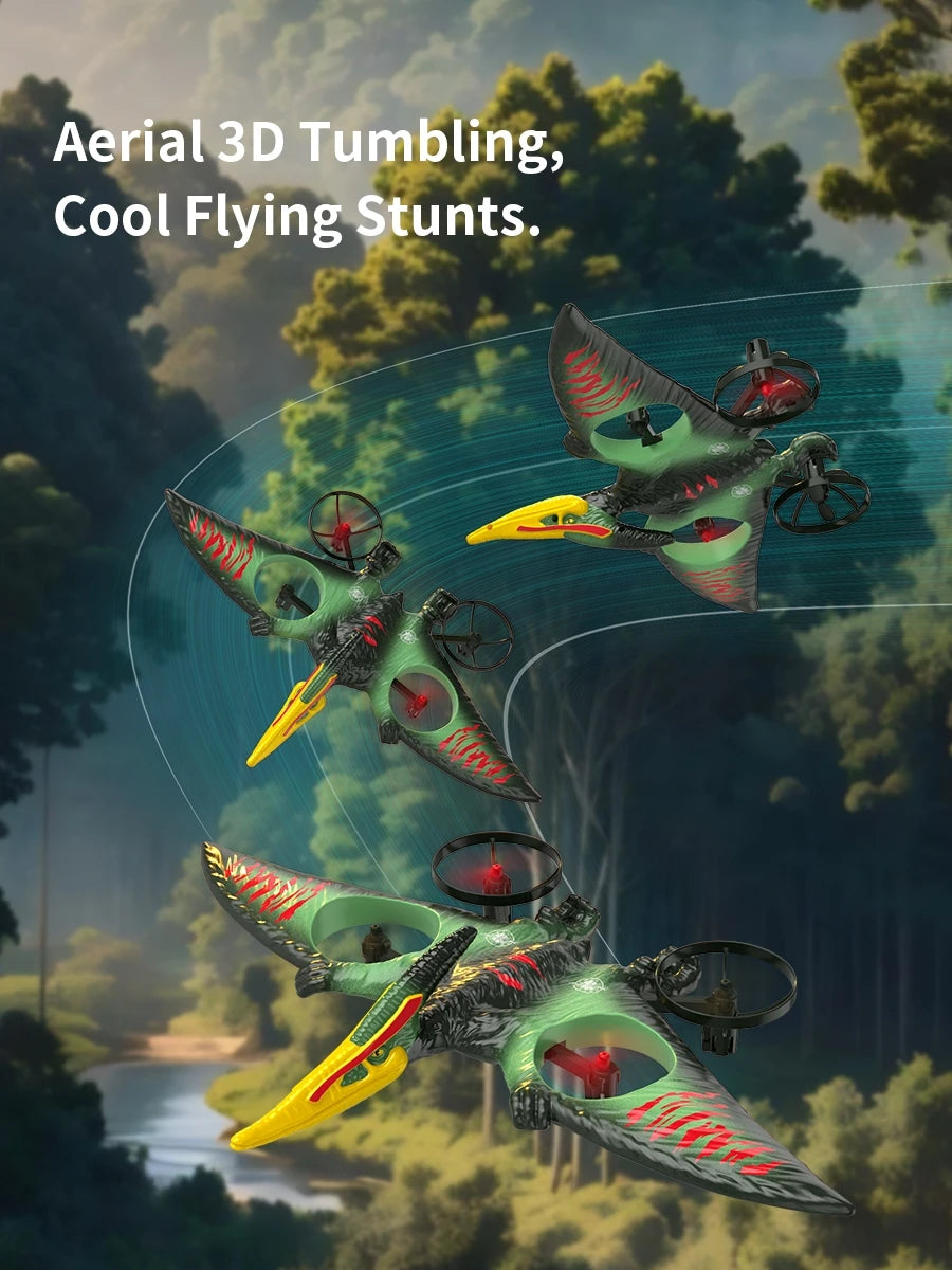 Avião RC Pterossauro em Espuma EPP | Acrobacias 360° e LED