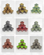 Blocos Magnéticos de Construção 500 Peças DIY – Mini Mundo Magnético Educativo para Crianças e Adultos