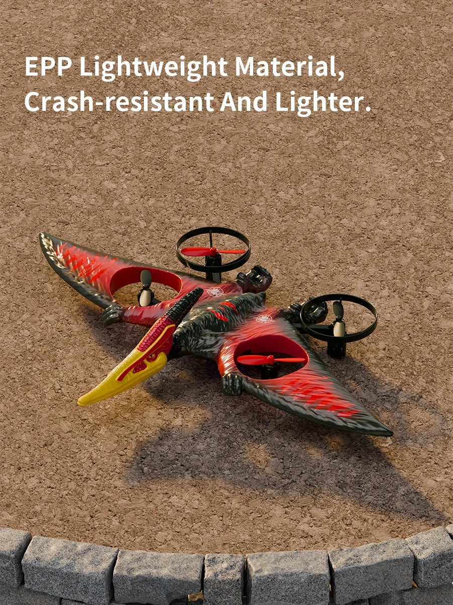 Avião RC Pterossauro em Espuma EPP | Acrobacias 360° e LED