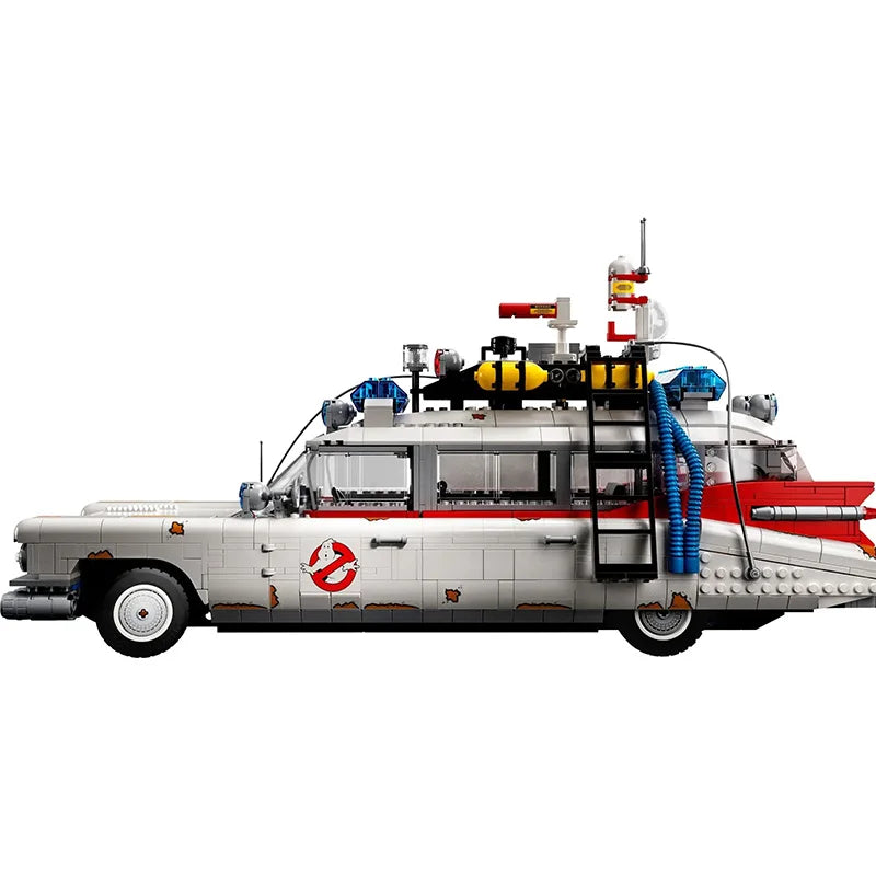 Coche Ghostbuster Ecto‑1 de Bloques de Construcción – Modelo Coleccionable para Exhibición y Regalo