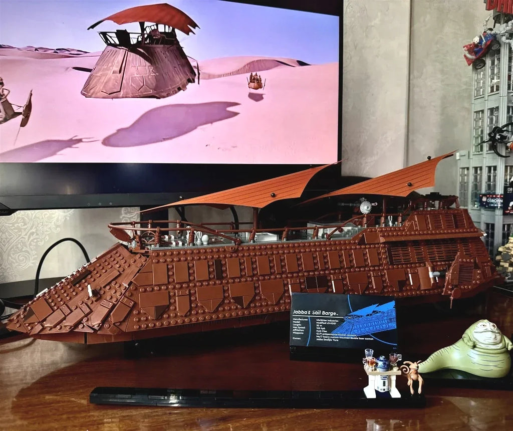 MOC UCS Jabba’s Sail Barge – Bloques de Construcción Compatibles con LEGO, Kit Educativo Coleccionable, Regalo de Navidad