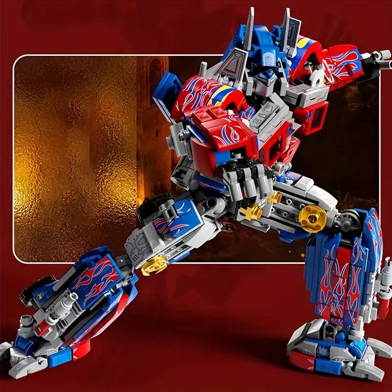 Transformers - Kit de Blocos de Montagem ABS 1060 Peças – Modelo 2 em 1 Criativo para Adultos, Decoração e Presente