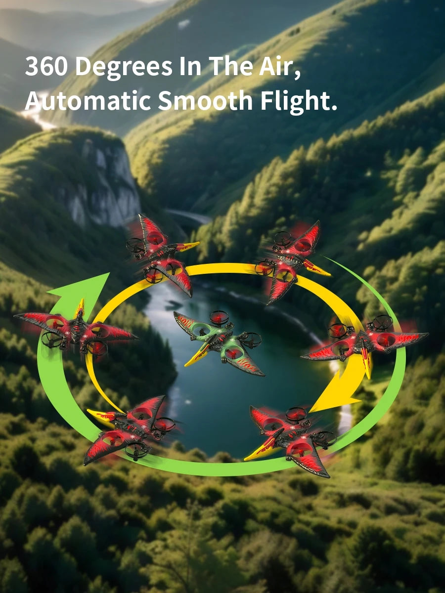 Avião RC Pterossauro em Espuma EPP | Acrobacias 360° e LED