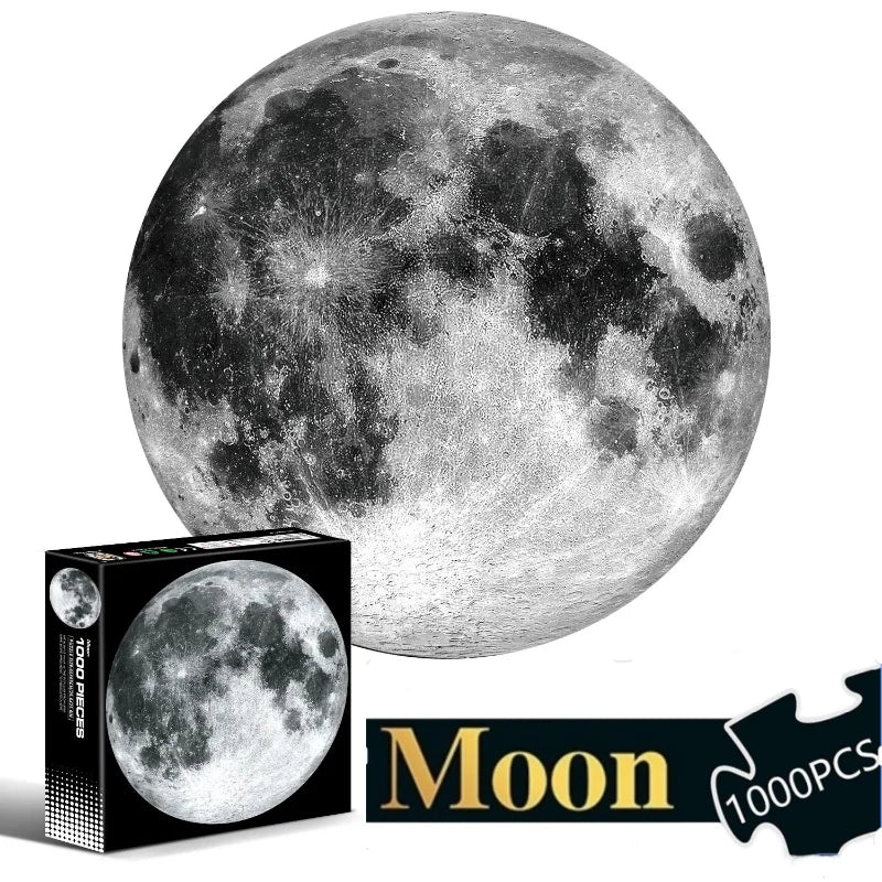 Puzzle Educativo Espacial 1000 Peças – Terra, Lua e Planetas | Jogo de Desafio para Adultos