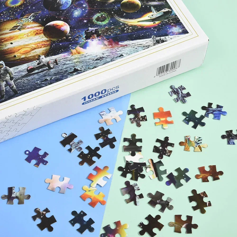 Quebra-Cabeça Adulto 1000 Peças Paisagem Animada | Puzzle Decorativo em Papel para Exercitar o Cérebro