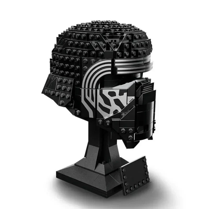 Capacete Kylo Ren Star Battle – Blocos de Montar Compatíveis com LEGO | Modelo Colecionável Star War