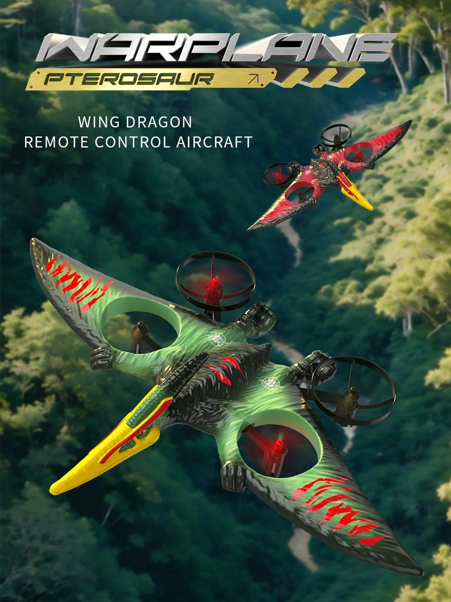 Avião RC Pterossauro em Espuma EPP | Acrobacias 360° e LED
