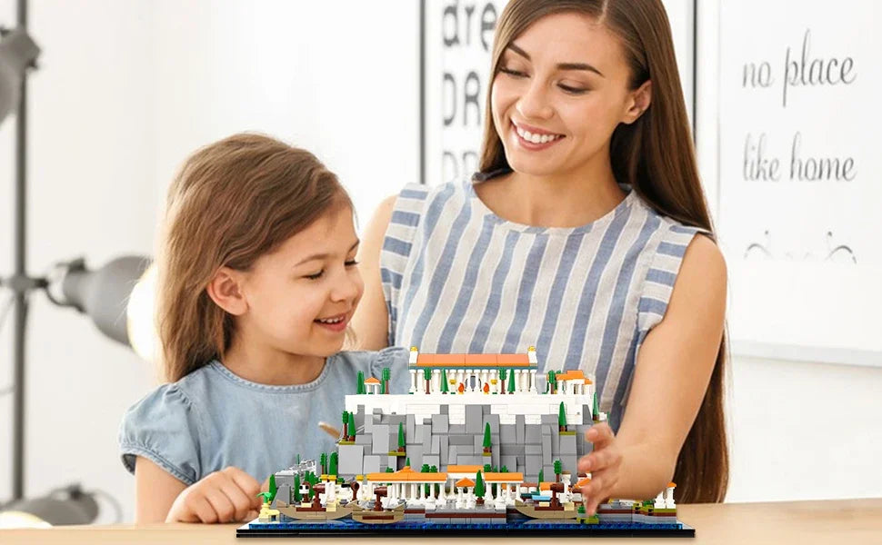 Mini Bloques Acrópolis de Atenas 1752 Piezas – Modelo Educativo de Construcción en Micro Bloques para Decoración y Regalo