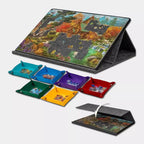 Organizador de Puzzle Portátil com 6 Gavetas (7 Peças) – Suporte Decorativo Artístico em Fibra de Poliéster para Mesa e Home Office