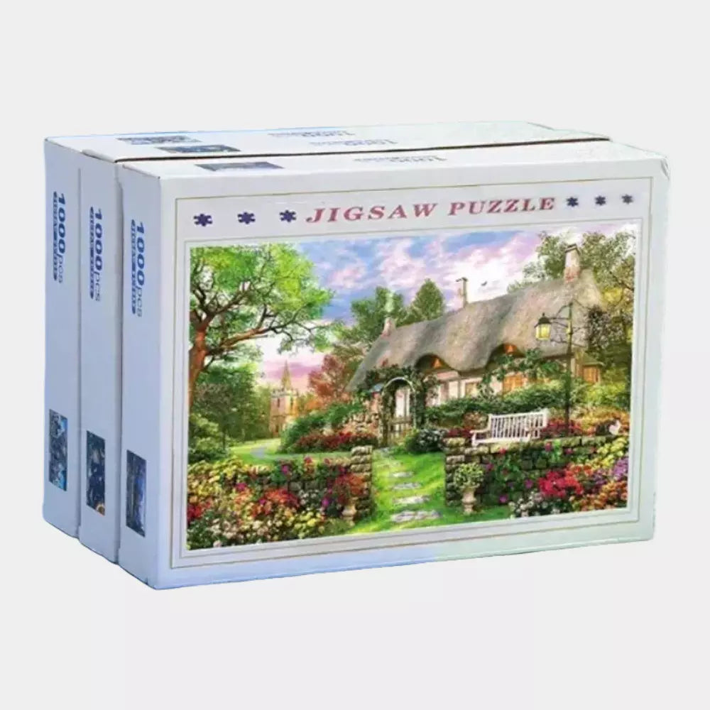 Quebra-Cabeça Adulto 1000 Peças Paisagem Animada | Puzzle Decorativo em Papel para Exercitar o Cérebro
