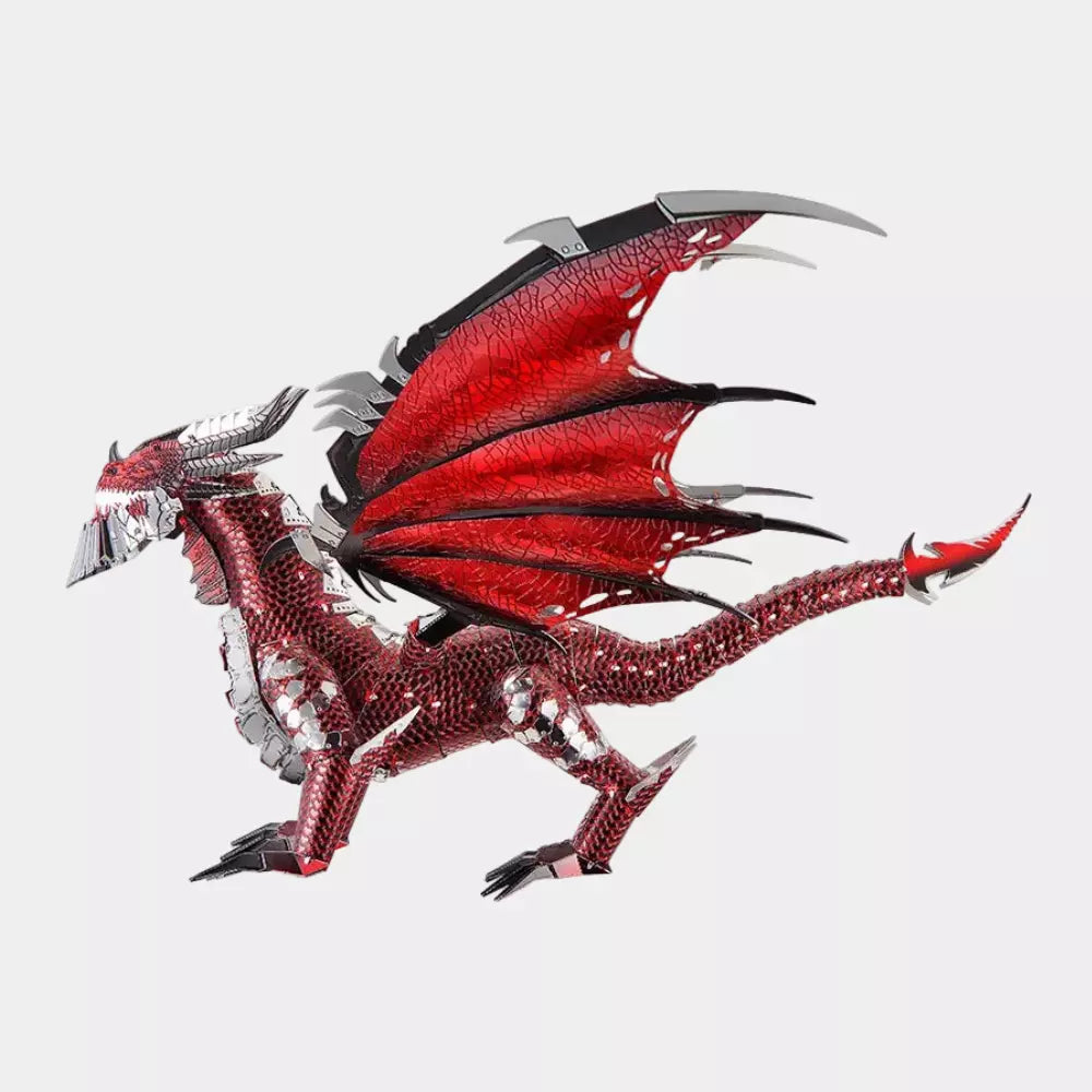 Quebra-Cabeça 3D Metal Dragão Negro – Puzzle Metálico DIY a Laser para Montagem e Decoração