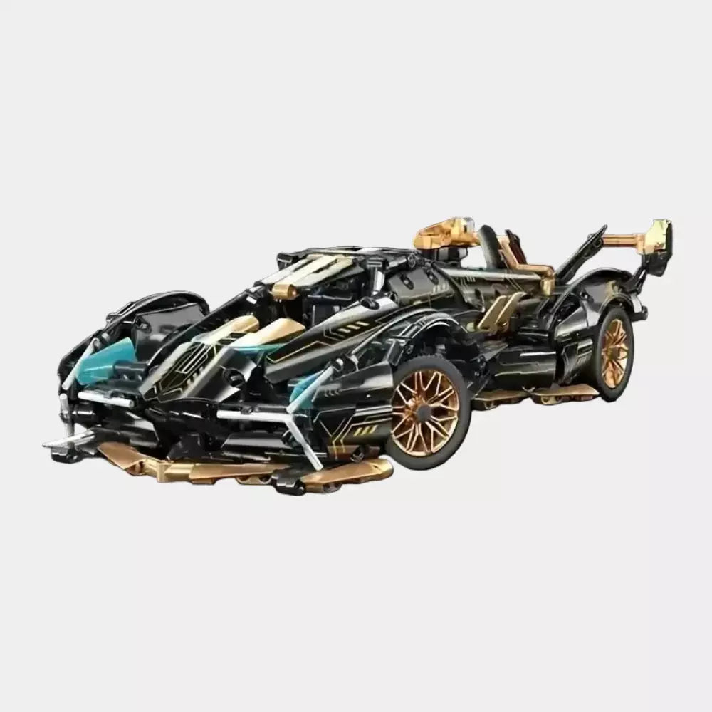 Carro V12 em Blocos de Construção – 1690 Peças | Modelo de Montagem Detalhado para Adultos